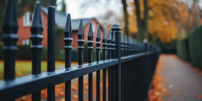 Modern Zaun aus Polen