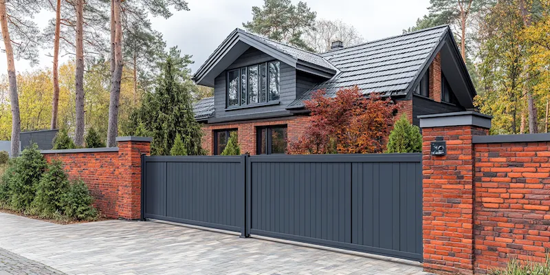 Polnische Metallzaune