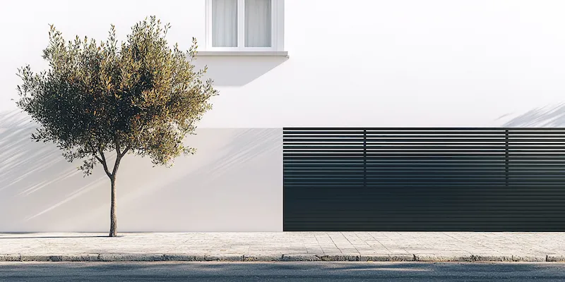 Zaun aus Polen mit Montage